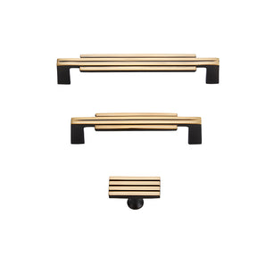 Luxury Art Deco Brass Cabinet Handles