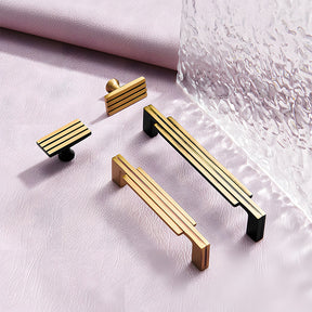 Luxury Art Deco Brass Cabinet Handles