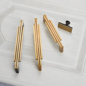 Luxury Art Deco Brass Cabinet Handles