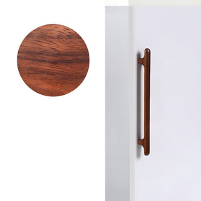 Nordic Round Wood Cabinet Pulls For Kitchen