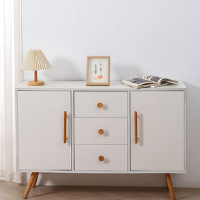 Nordic Round Wood Cabinet Pulls For Kitchen