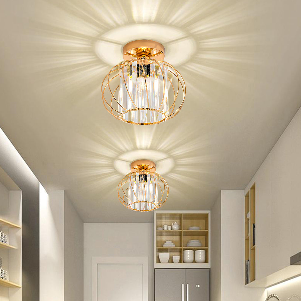 Nordic Simple Globular Glass Hallway Pendant Lighting