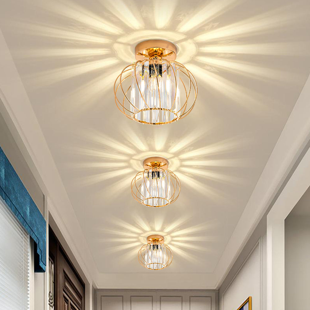 Nordic Simple Globular Glass Hallway Pendant Lighting