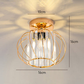 Nordic Simple Globular Glass Hallway Pendant Lighting