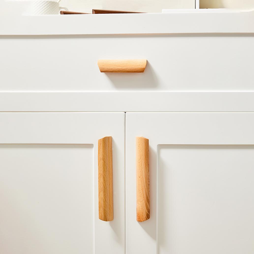 Solid Wood Cabinet Finger Edge Pulls