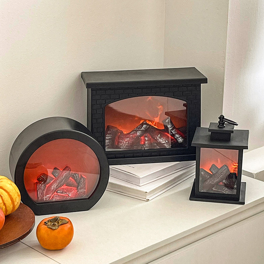 Compact Simulated Fireplace Light LED Christmas Lightings