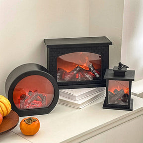 Compact Simulated Fireplace Light LED Christmas Lightings