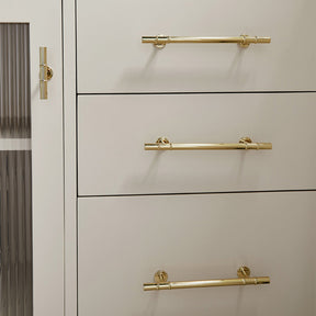 Minimalist Sleek Brass Kitchen Cabinet Handle