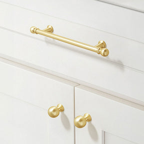 Modern Zinc Alloy Matte Gold Drawer Cabinet Handles