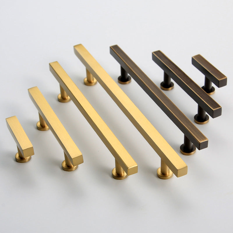 Modern Elegant Brass Kitchen Cabinet Handles