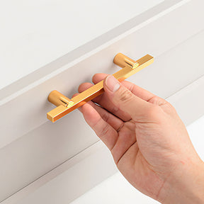 Modern Two-tone Black Gold Wardrobe Cabinet Door Handles