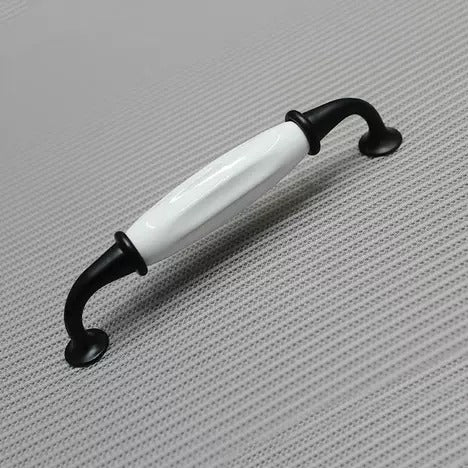 Antique Ceramic Aluminium Alloy Kitchen Handle with Cracked Pattern