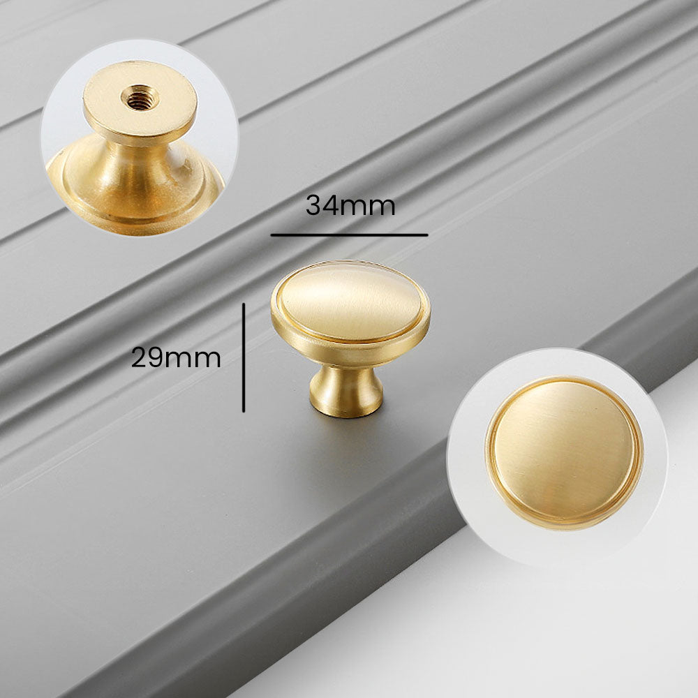 Modern Simple Brass Wardrobe Handle