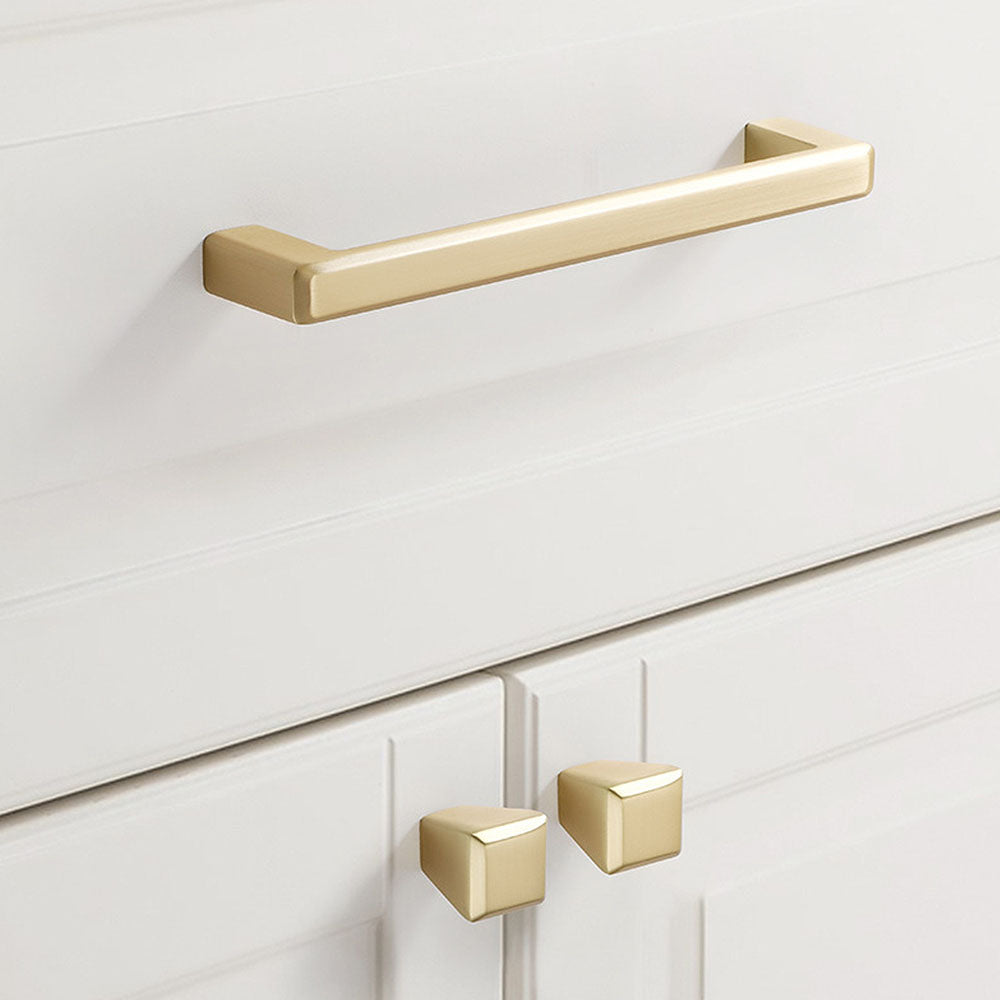 Modern Square Zinc Alloy Kitchen Cabinet Handles