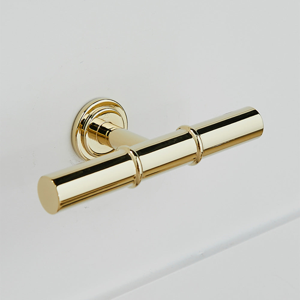 Minimalist Sleek Brass Kitchen Cabinet Handle