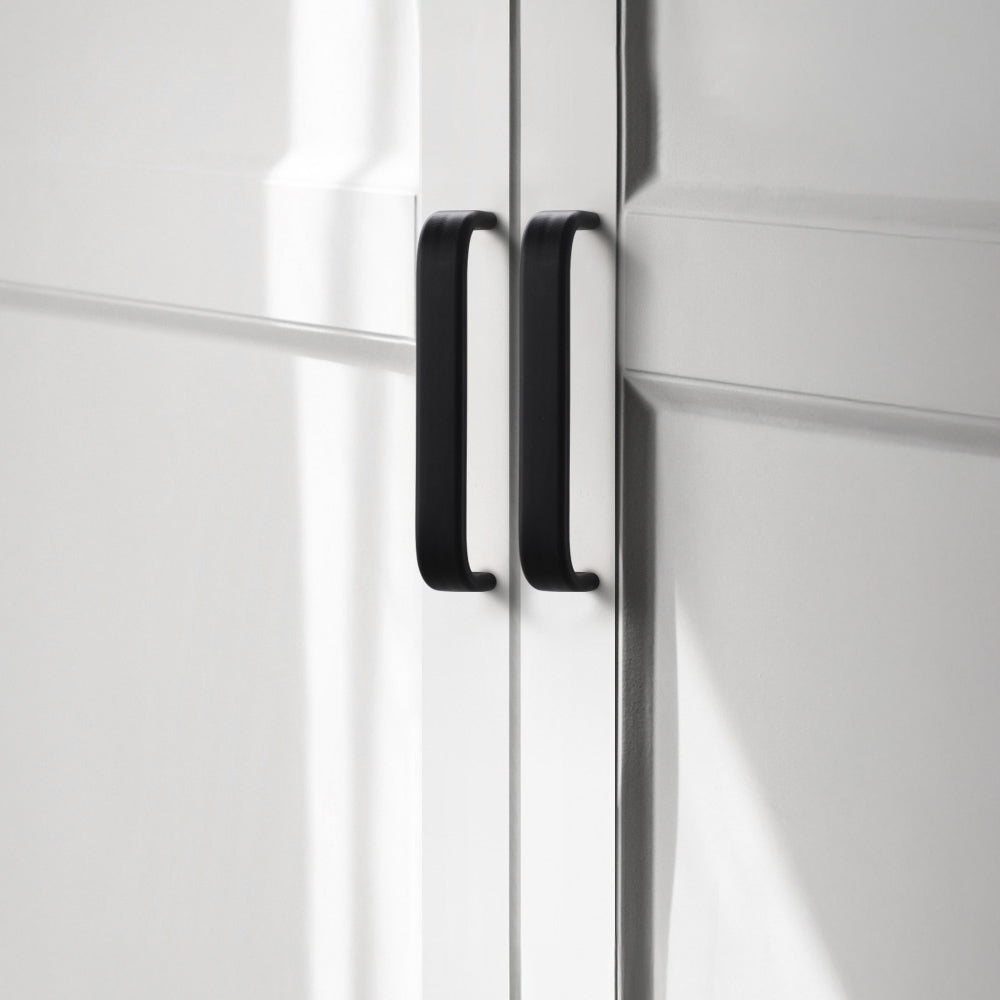 Classic Black / Silver Aluminum Alloy Kitchen Cabinet Pulls