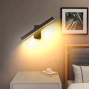 Vintage IP65 Adjustable LED Black Outdoor Wall Light