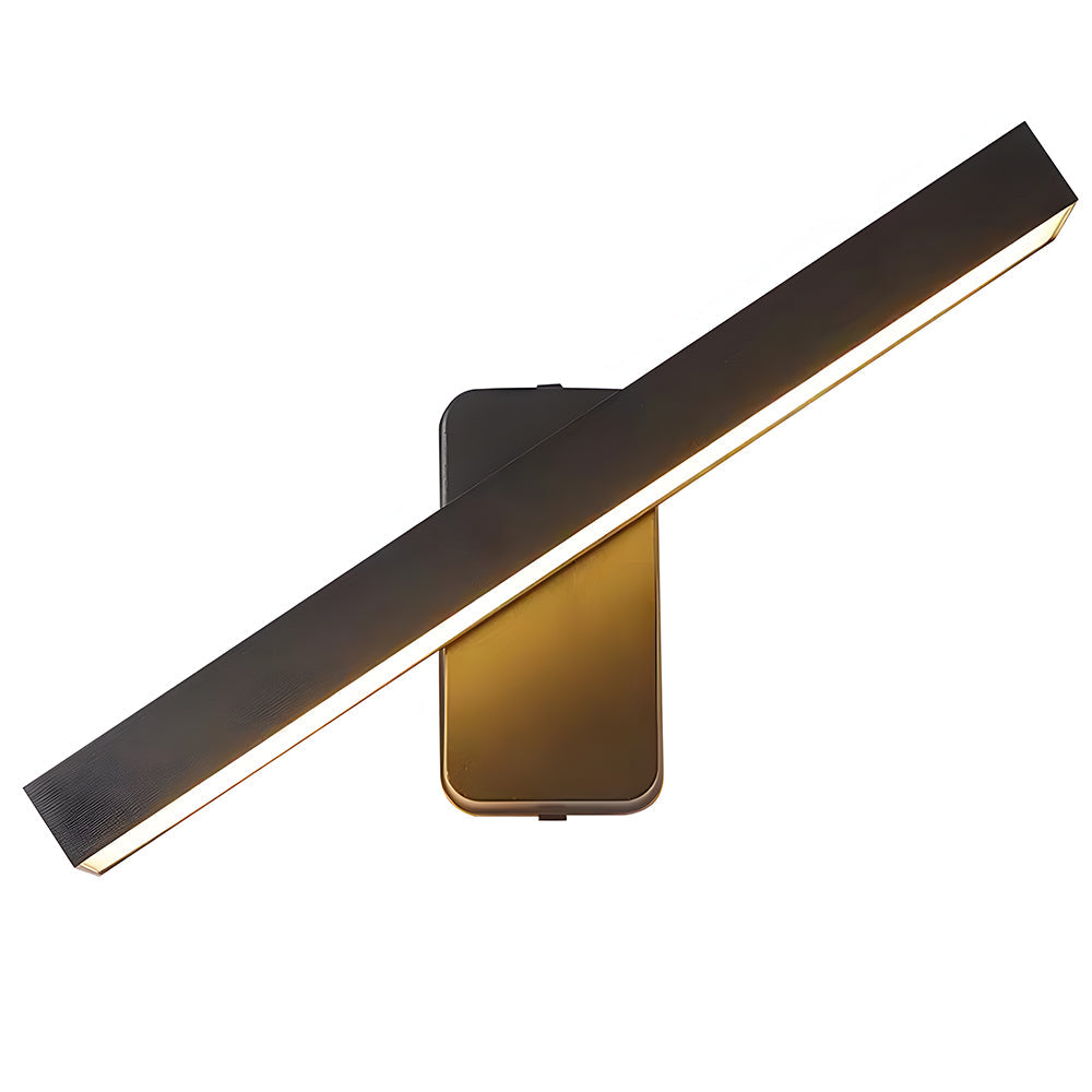 Vintage IP65 Adjustable LED Black Outdoor Wall Light