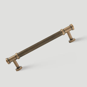 Vintage Lined Bronze Cabinet Handles