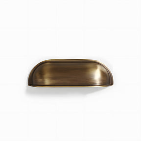 Retro Shell Solid Brass Wardrobe Cabinet Cup Pulls