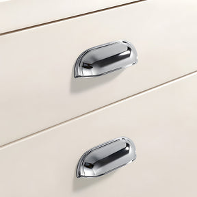 Retro Shell Solid Brass Wardrobe Cabinet Cup Pulls