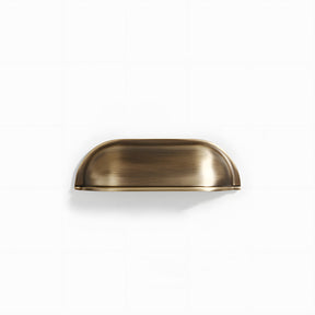 Retro Shell Solid Brass Wardrobe Cabinet Cup Pulls