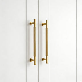 Retro Aged Bronze Lined Brass Cabinet Handles