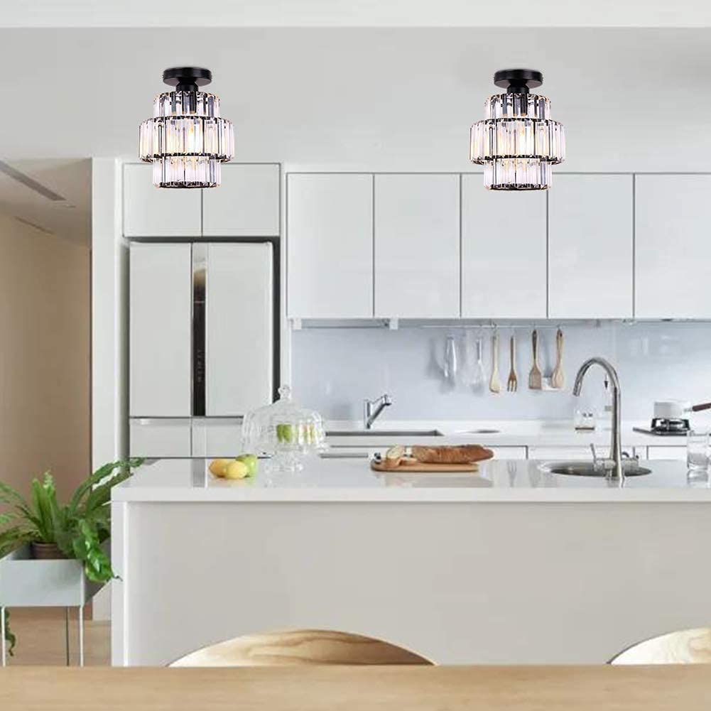 Luxury Glass Flush Mount Hallway Ceiling Lighting