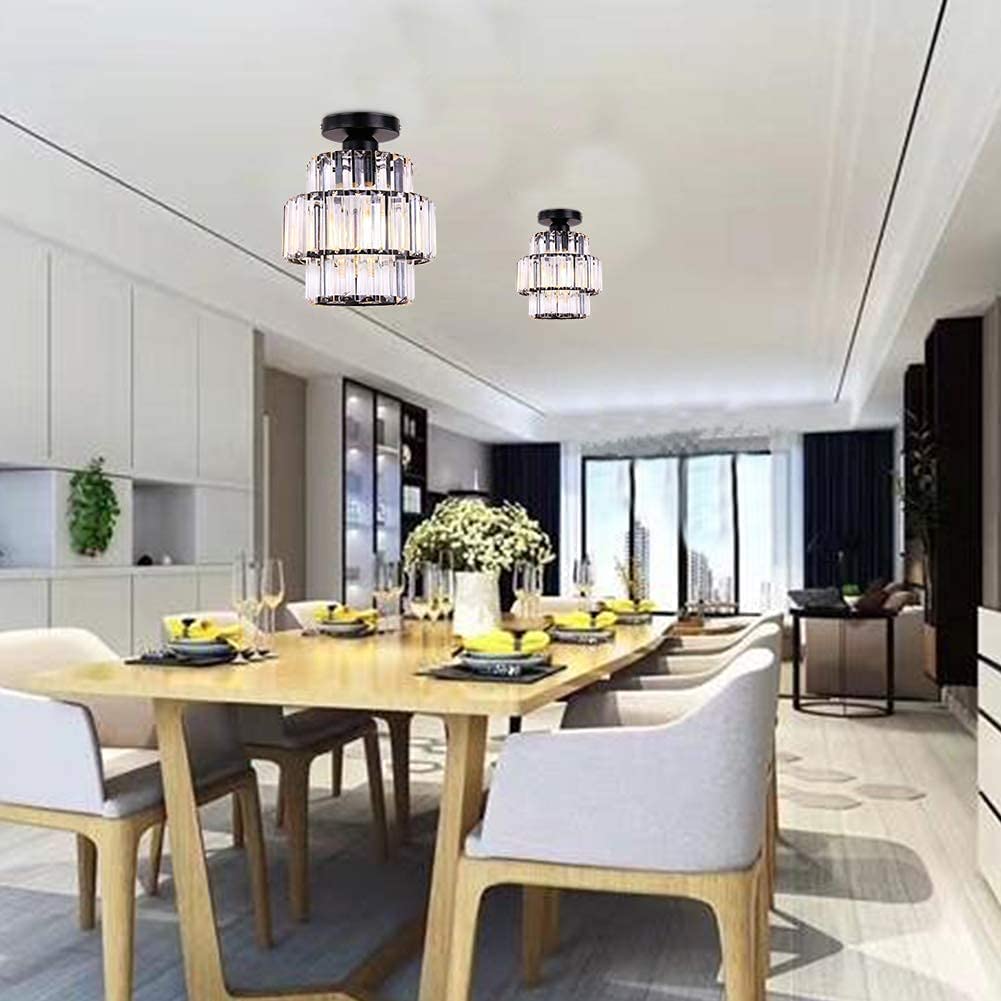 Luxury Glass Flush Mount Hallway Ceiling Lighting