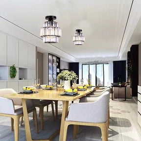 Luxury Glass Flush Mount Hallway Ceiling Lighting