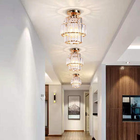 Luxury Glass Flush Mount Hallway Ceiling Lighting