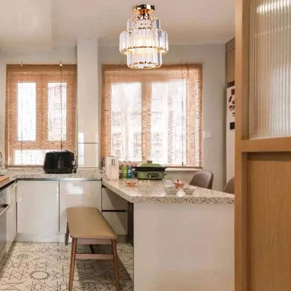 Luxury Glass Flush Mount Hallway Ceiling Lighting