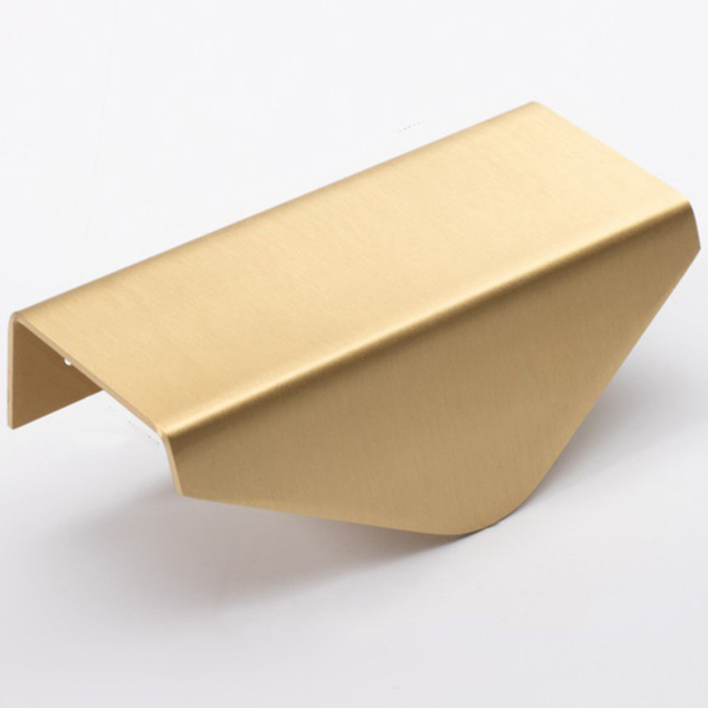 Modern Brass Gold Kitchen Cabinet Edge Pulls