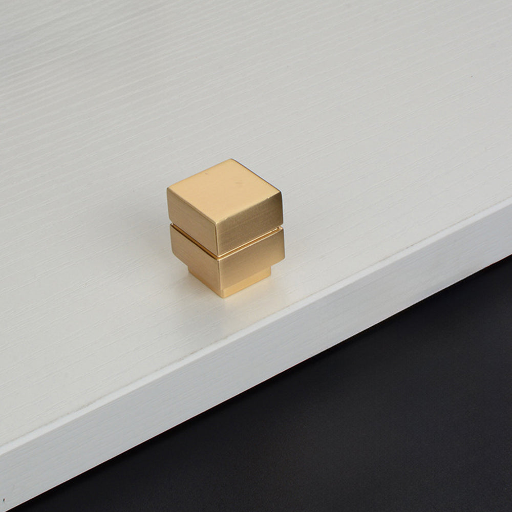 Modern Minimalist Square Brushed Handles And Pulls
