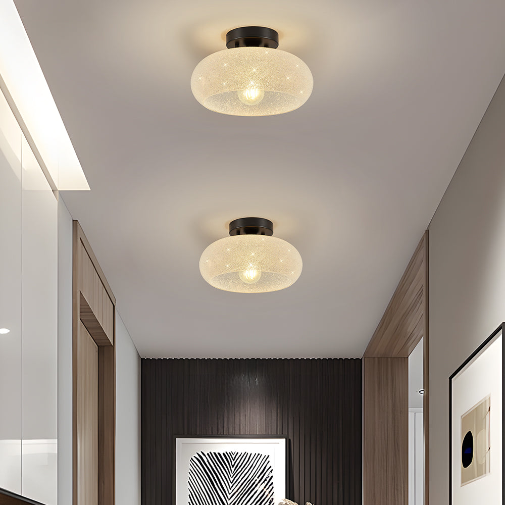 Modern Round Glass Living Room Ceiling Lights