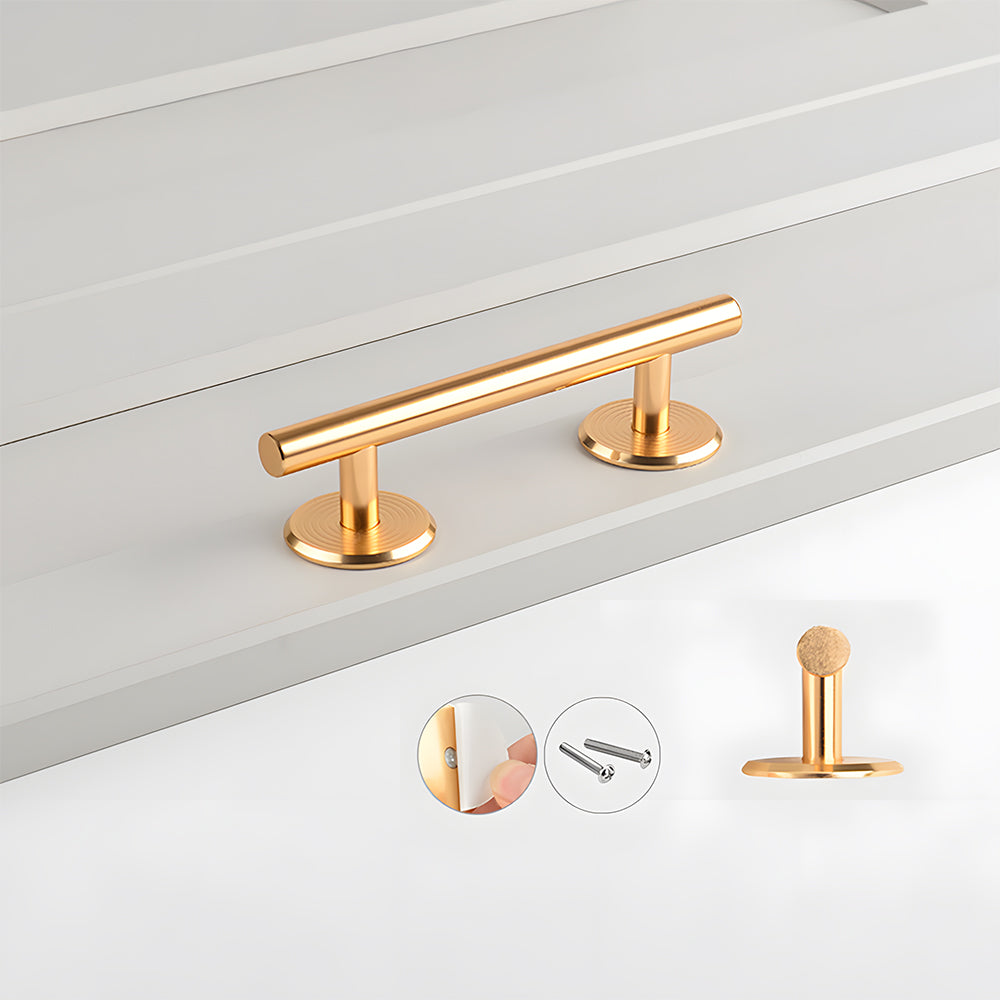 Simple Cabinet Handle with Round Base and Round Handle