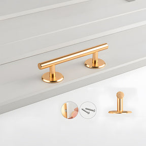 Simple Cabinet Handle with Round Base and Round Handle