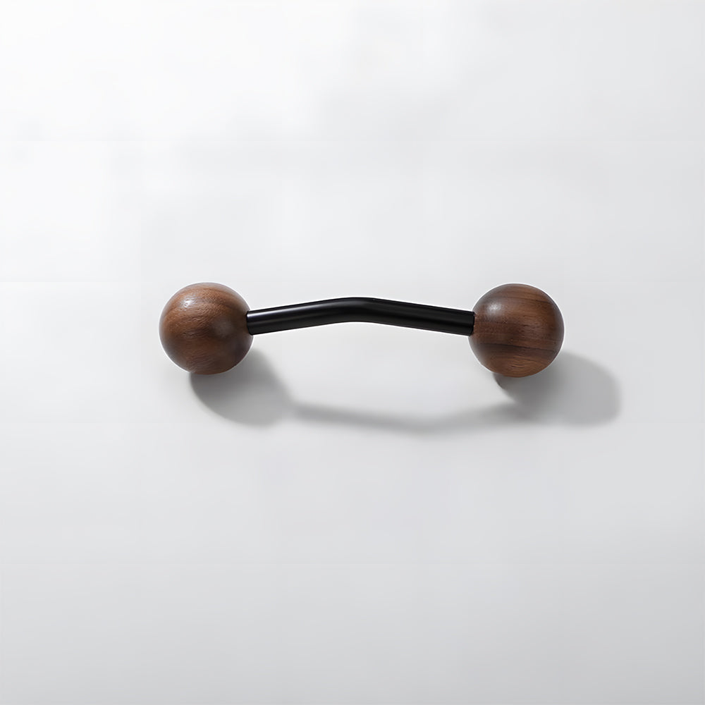 Walnut Round Head Wooden Cabinet Handles