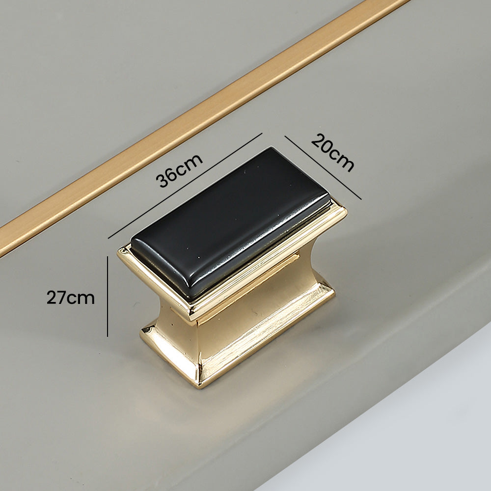 Modern Black Gold Wardrobe Cabinet Handles