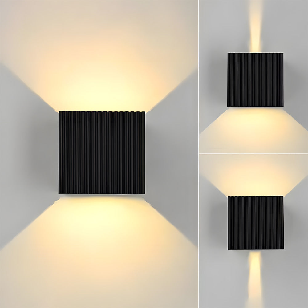 IP65 Fluted LED Up Down Outdoor Wall Light