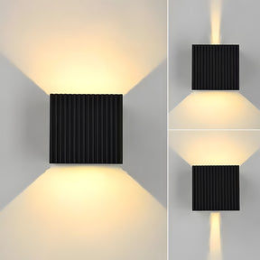 IP65 Fluted LED Up Down Outdoor Wall Light