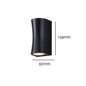 IP65 Curved & Square Up Down Exterior Sconce