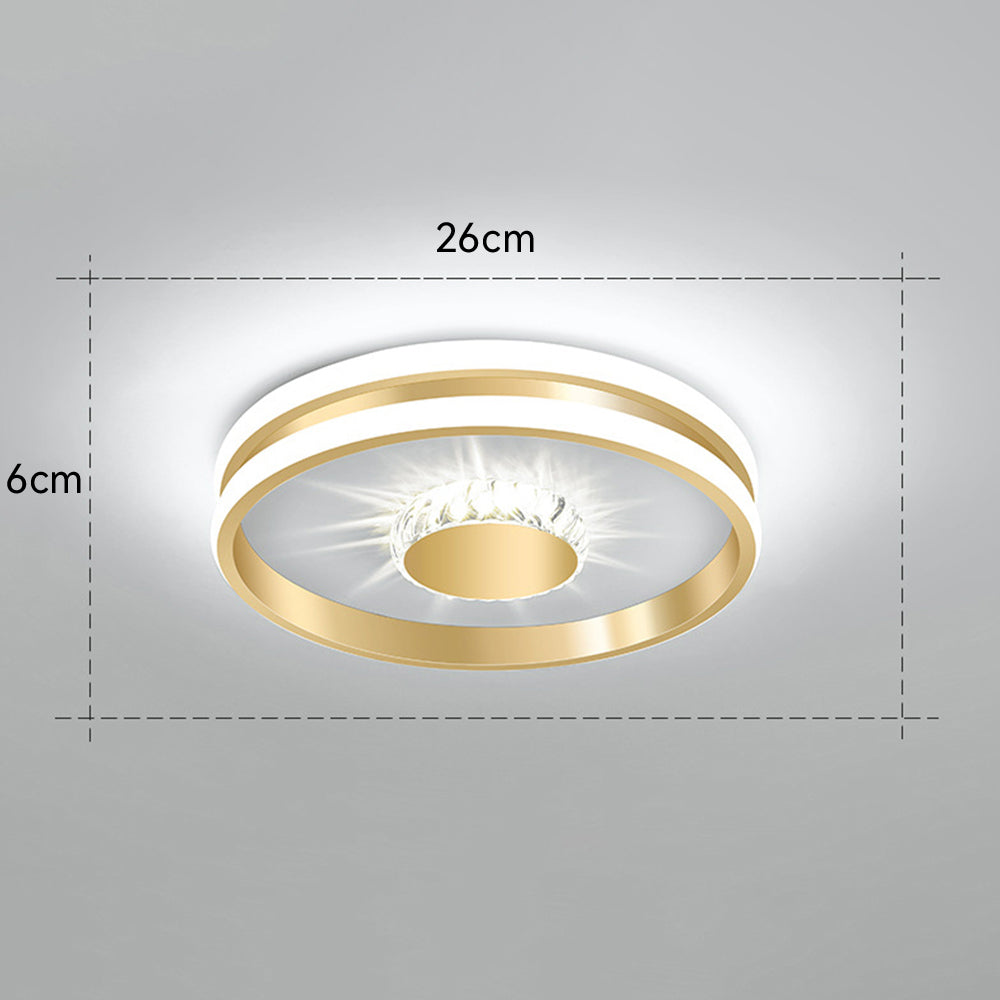 Hallway Crystal LED Ceiling Lighting