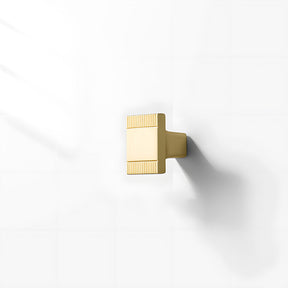 Square Textured Gold & Black Drawer Handles