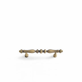 Vintage Solid Brass Spindle Cabinet Handles