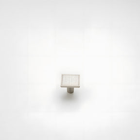 Modern Zinc Alloy Square Textured Grid Cabinet Pulls