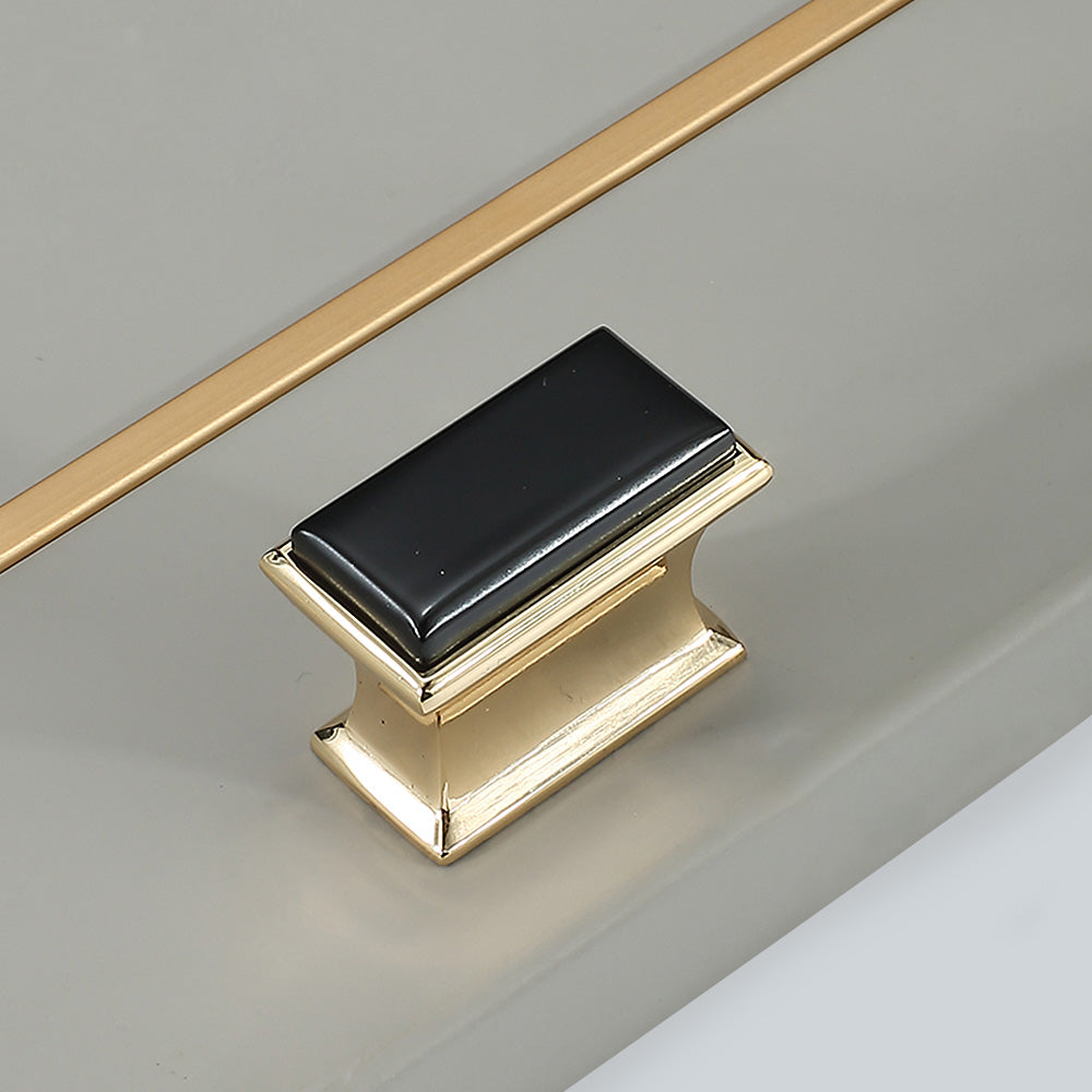 Modern Black Gold Wardrobe Cabinet Handles