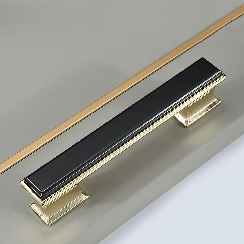 Modern Black Gold Wardrobe Cabinet Handles