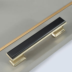 Modern Black Gold Wardrobe Cabinet Handles