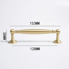 European style Wardrobe Gold Cabinet Double Hole Handle